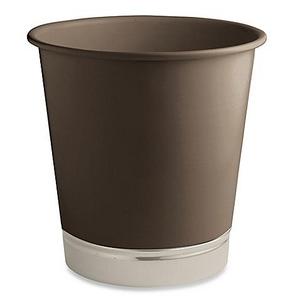 InterDesign® York Wastebasket in Matte Brown