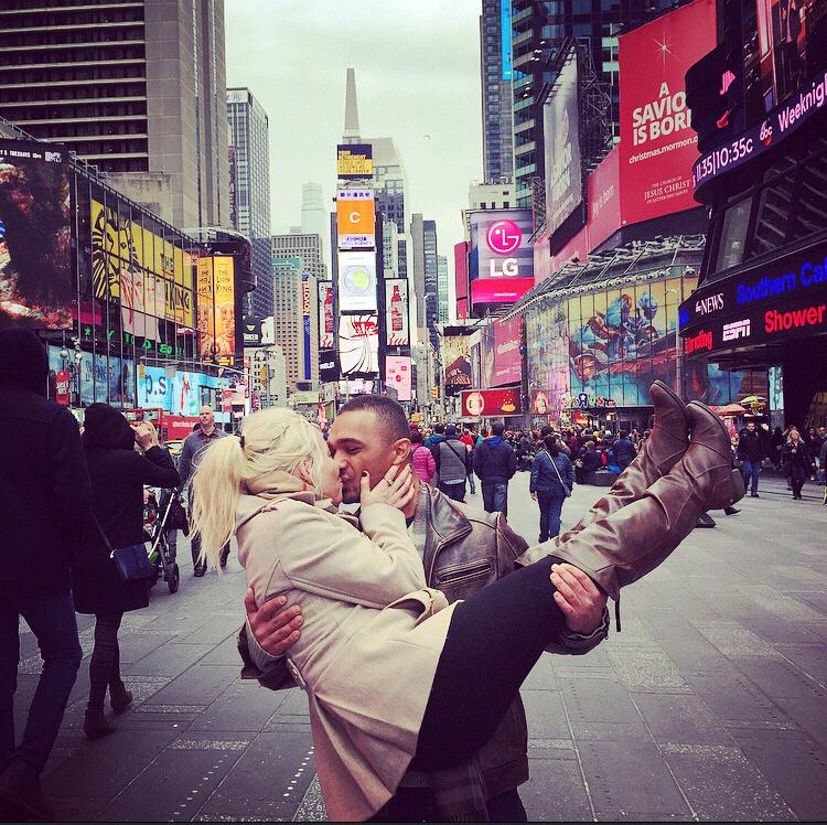 Our first trip to New York City in December 2015.