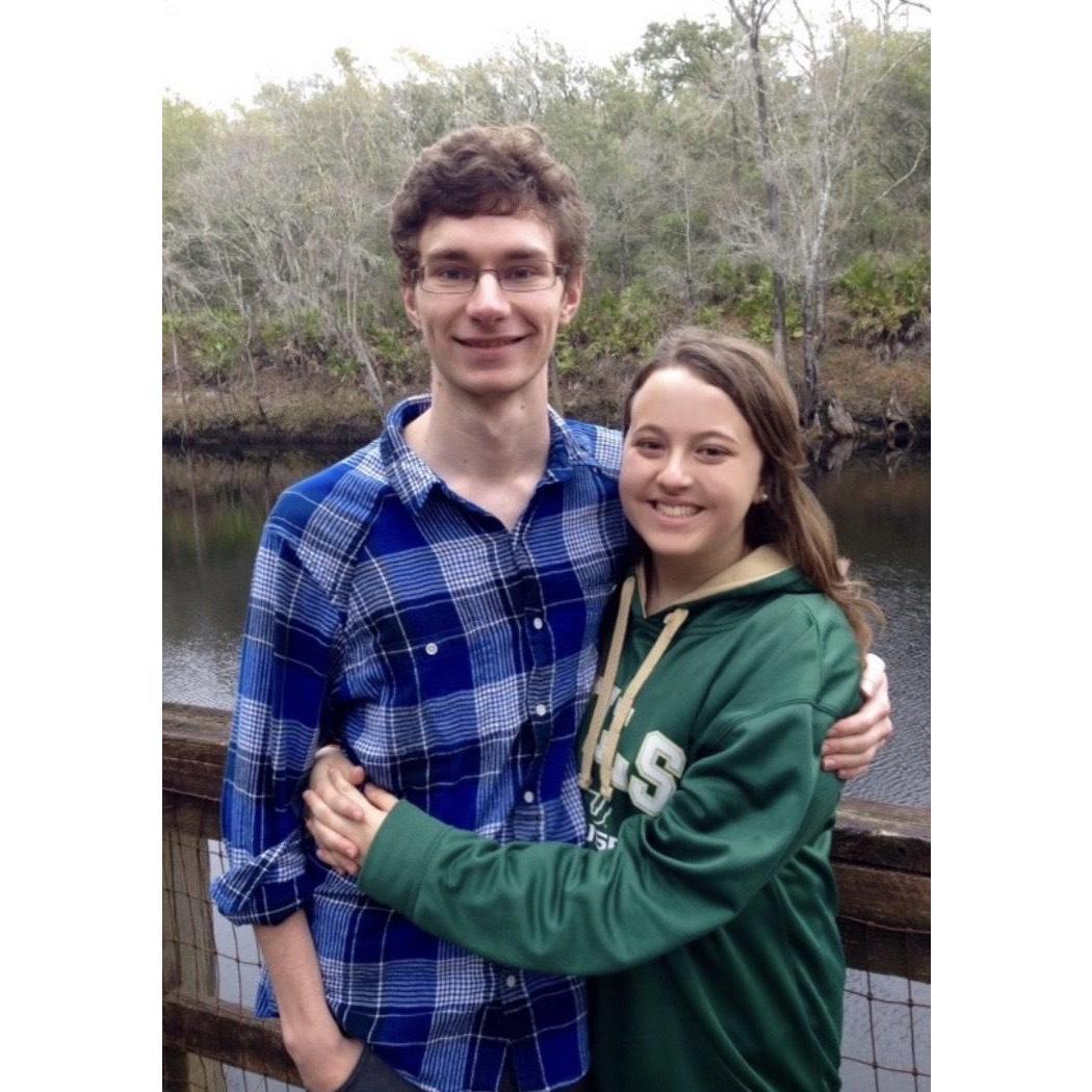 One of our very first pictures together & first camping trip together!