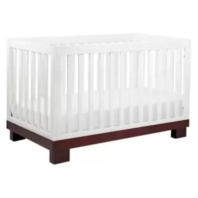 Babyletto Modo 3-in-1 Convertible Crib in Espresso and White