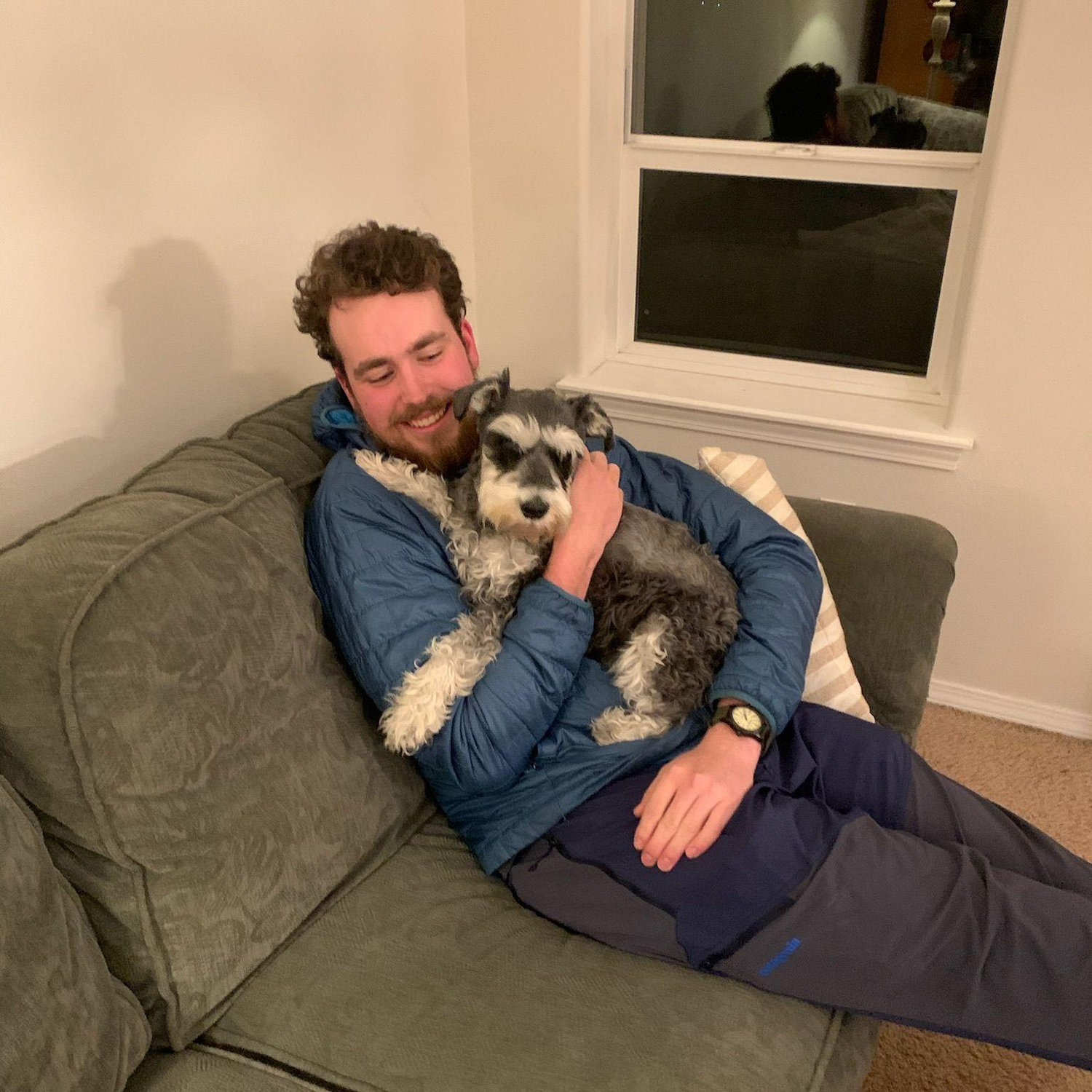 Henry is buddies with Maia's dog, Frodo.