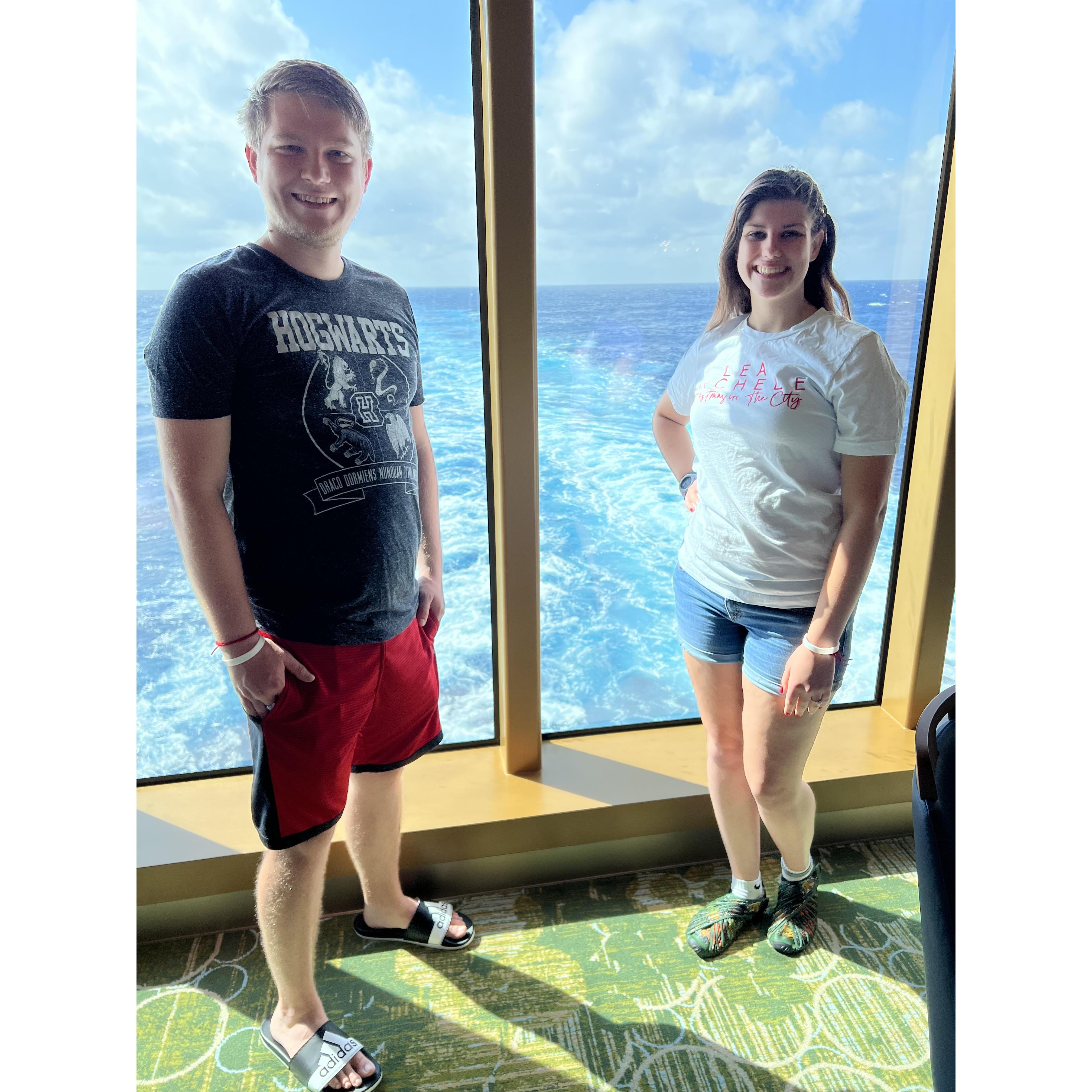 On the Cruise when he proposed
