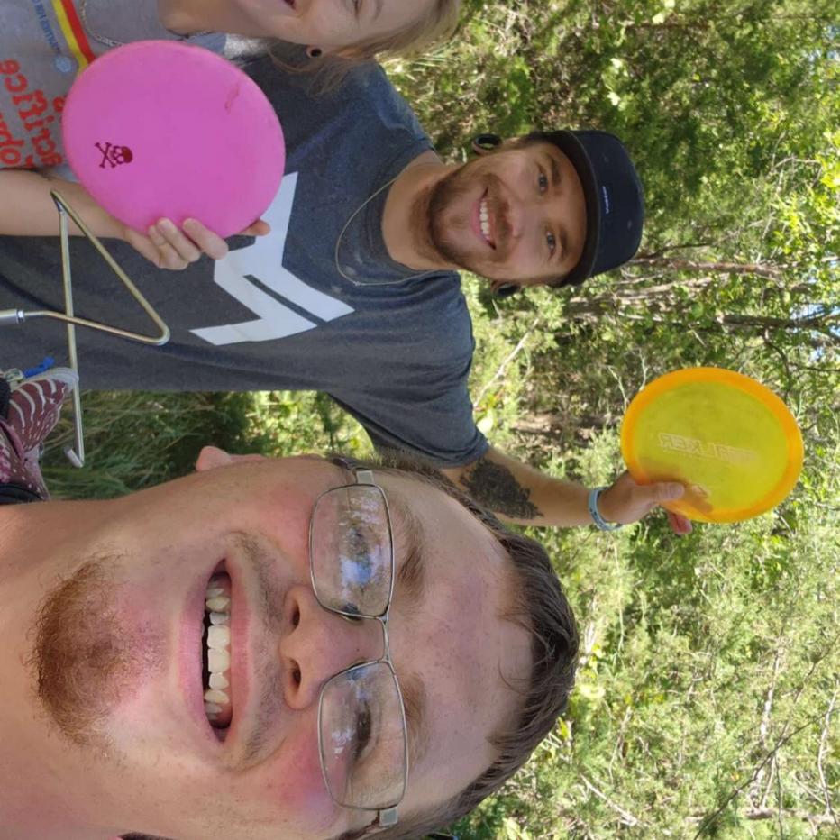Always frisbee golfing