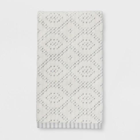 Striped Diamond Bath and Hand Towel - Threshold™