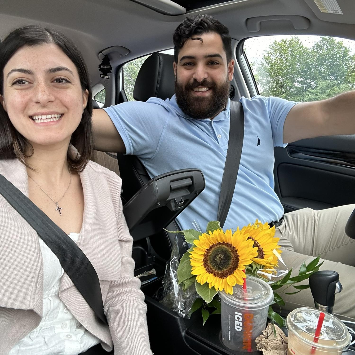 After six whole hours of discussion with our florist for the first time - Matt was such a trooper!