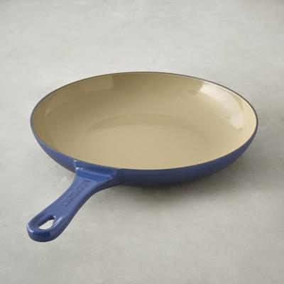 Le Creuset Cast-Iron Shallow Fry Pan, 9 1/2", Lapis