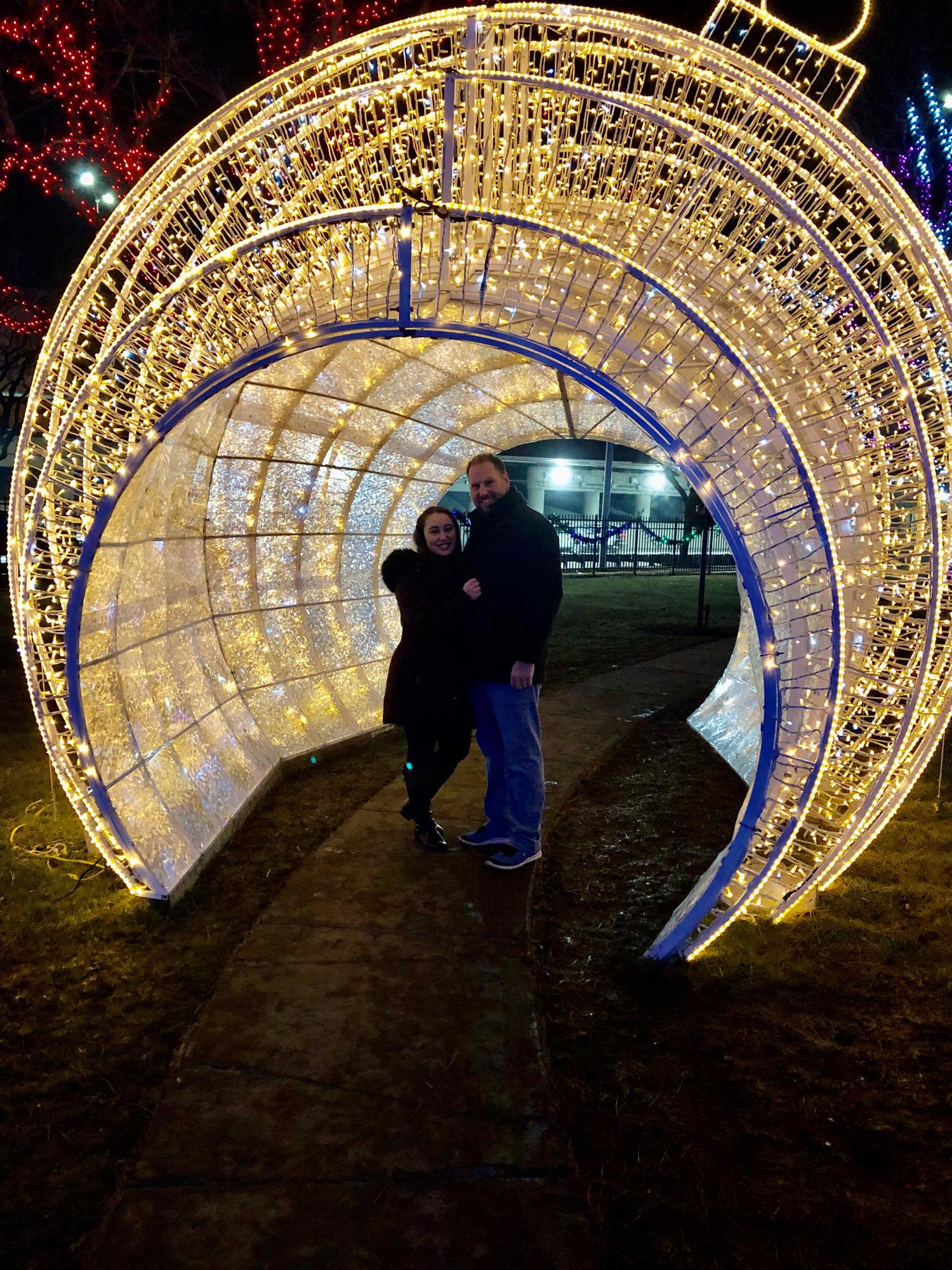 This picture was taken right before the proposal!