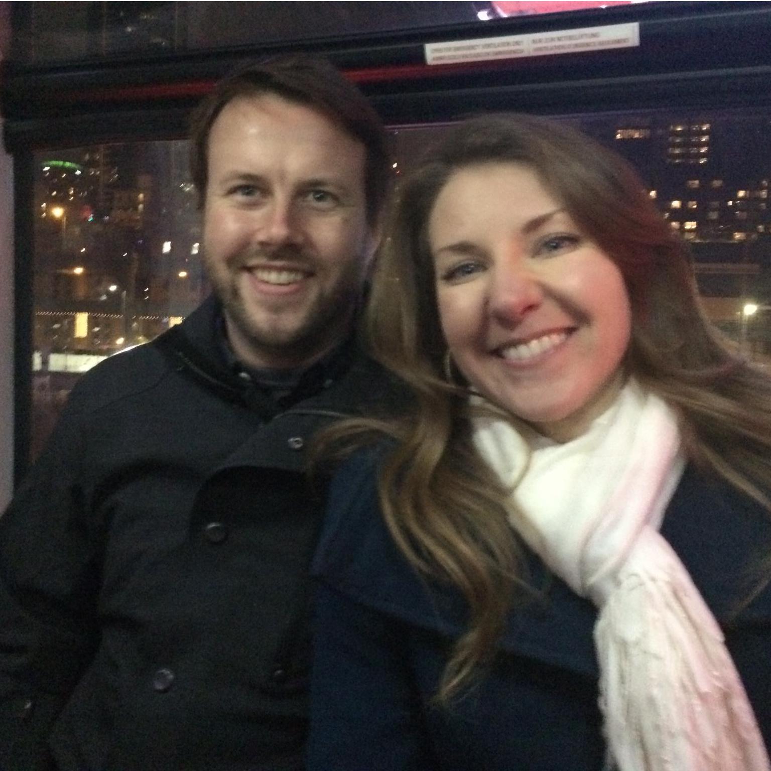 Seattle Ferris Wheel ride during first Christmas season!