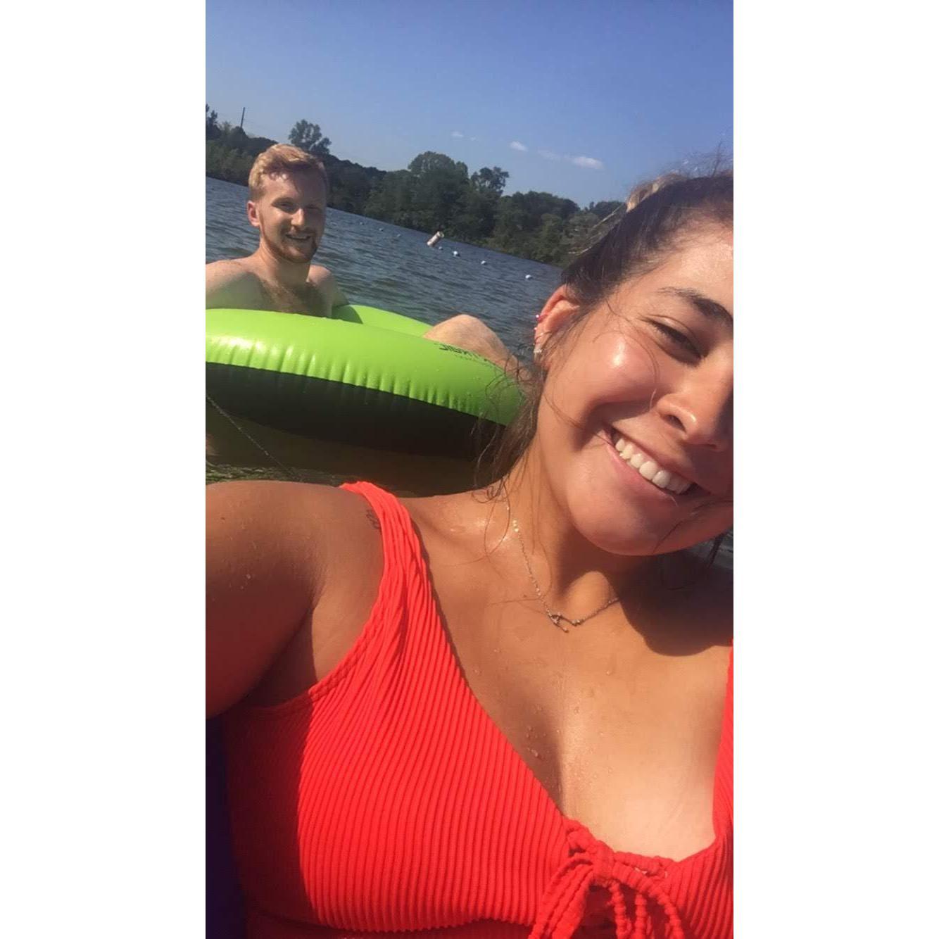 Enjoying the warm Iowa sun!