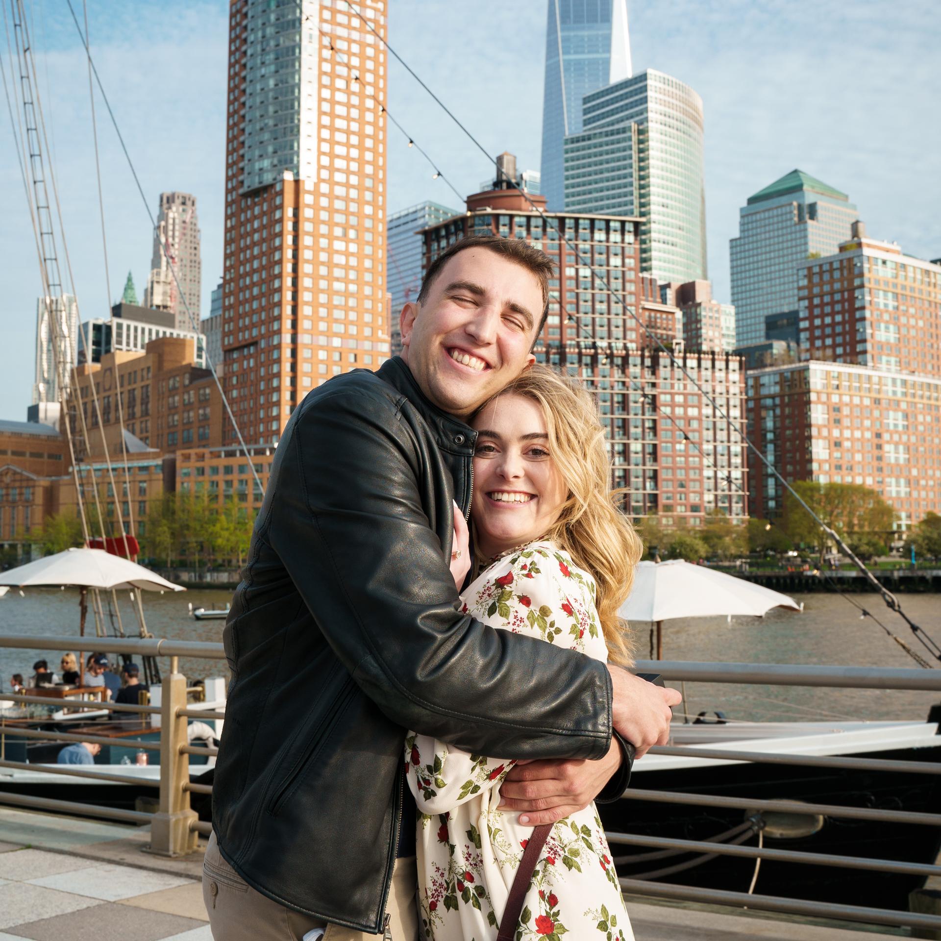 Paul looks so happy you wouldn't know that his office is a block away from where we took this photo!
