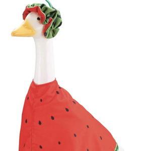 Miles Kimball Gaggleville Watermelon Slice Goose Outfit, Fits Large 23" H Statue