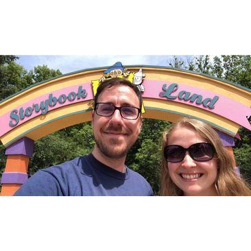 We took a pitstop the day after we got engaged at Storybook Land!