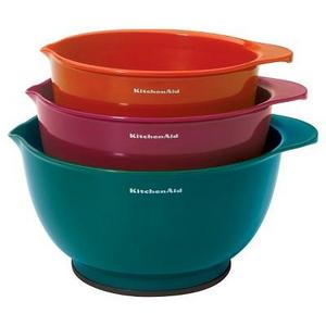 KitchenAid® Mixing Bowl 3 Piece Set with Non-Slip Base