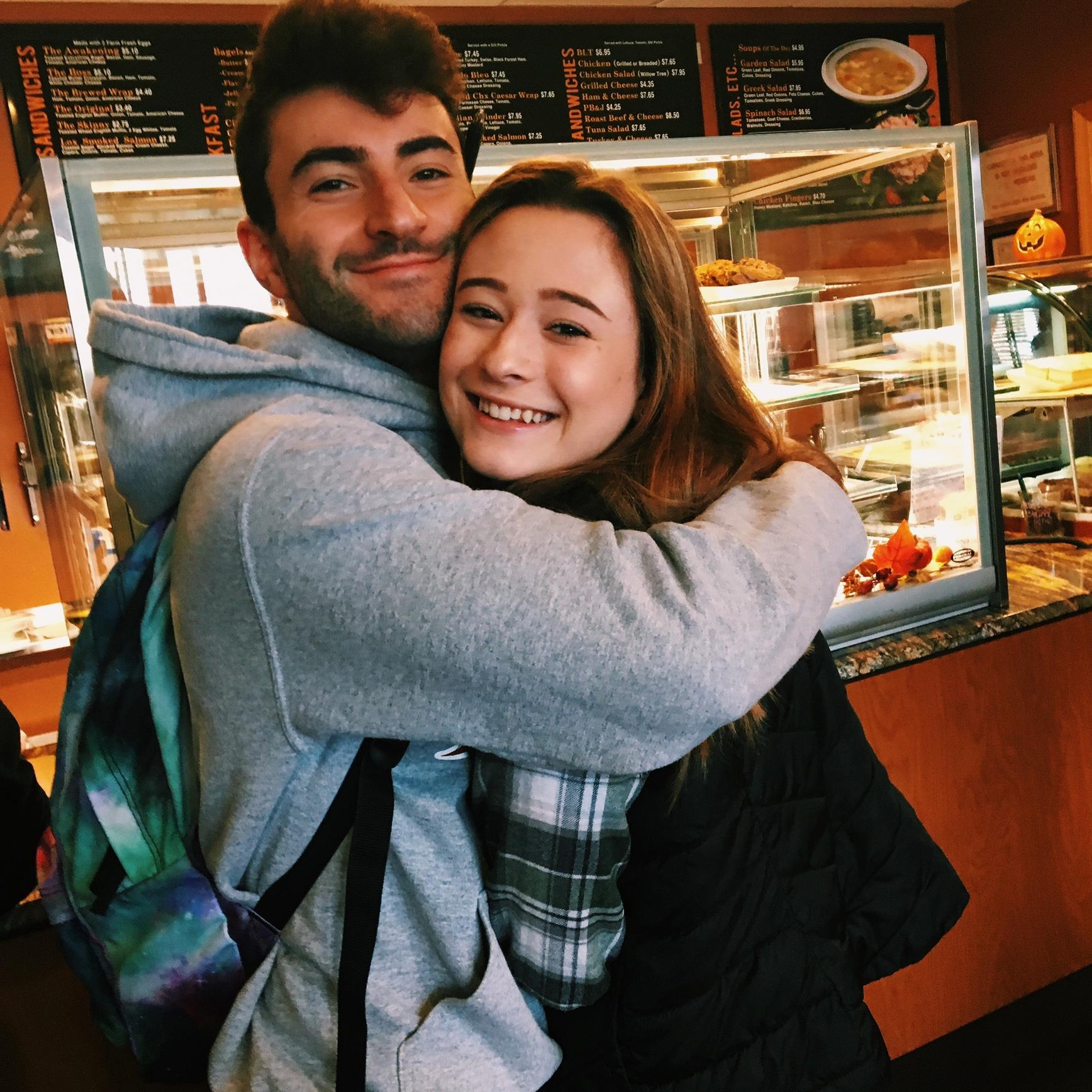 Our first picture together as a couple- october 2018!