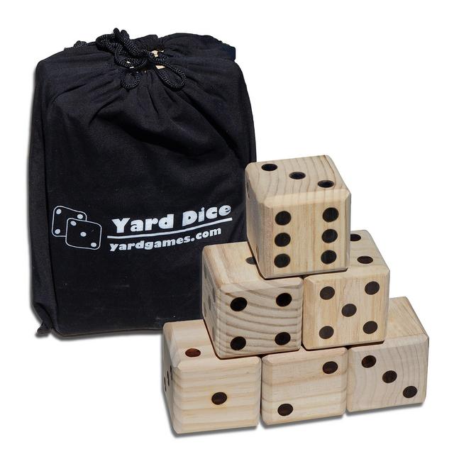 Giant Wooden Yard Dice