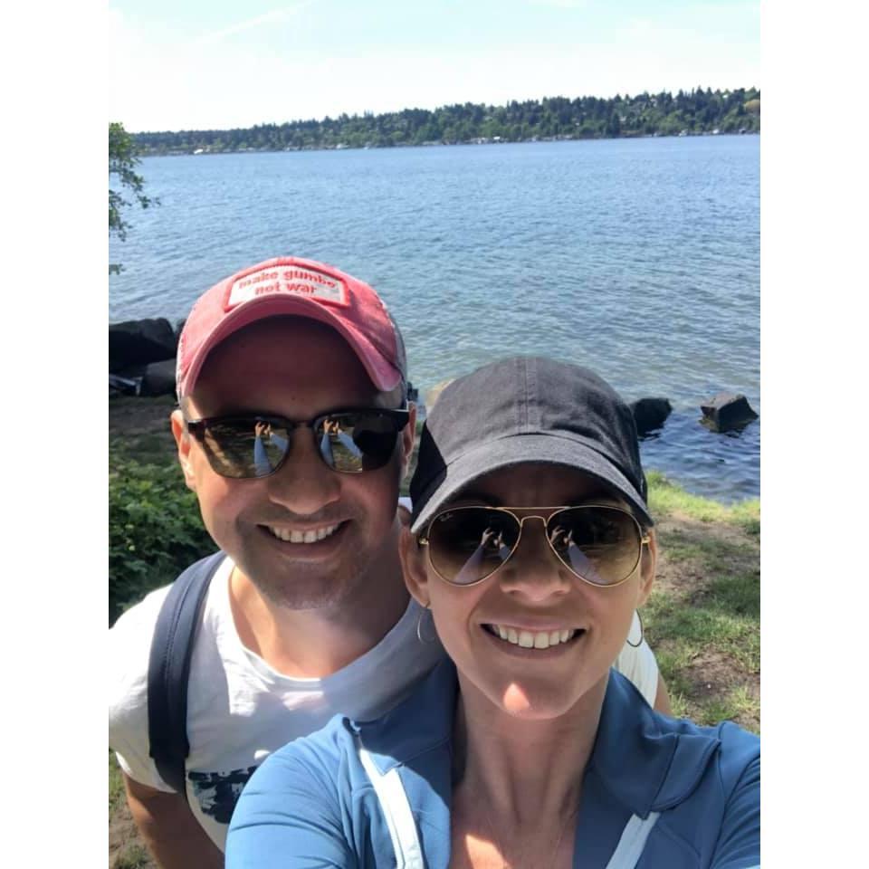 Hiking down to Lake Washington....Gorgeous.