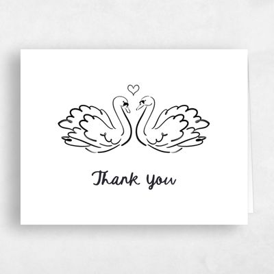 White Wedding Thank You - Somero Landscape