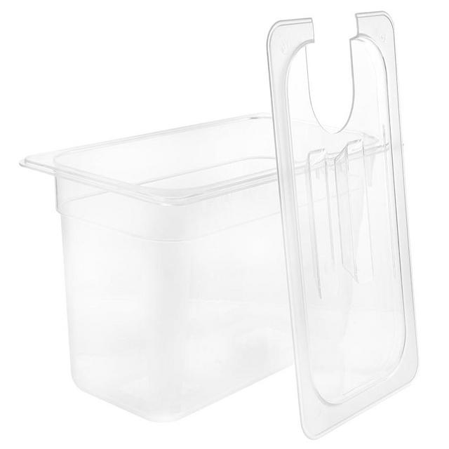 HOLIDYOYO 6L Sous Vide Container with Lid, Sous Vide Container Food Storage Container Sleeve Slow Cooker Box Storage Case for Home Kitchen Transparent