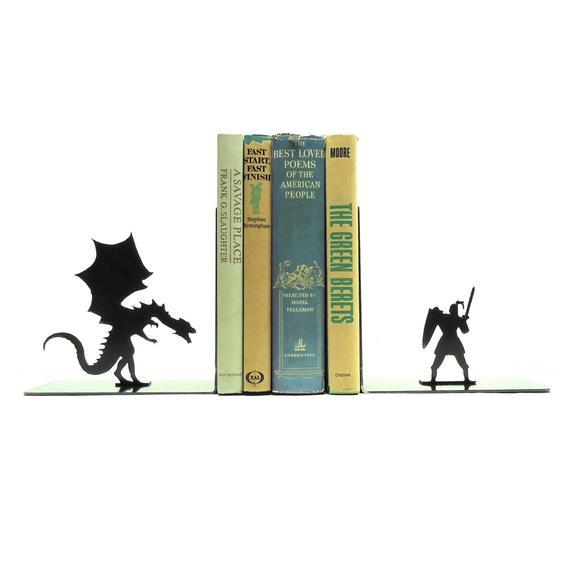 Dragon and Knight Bookends