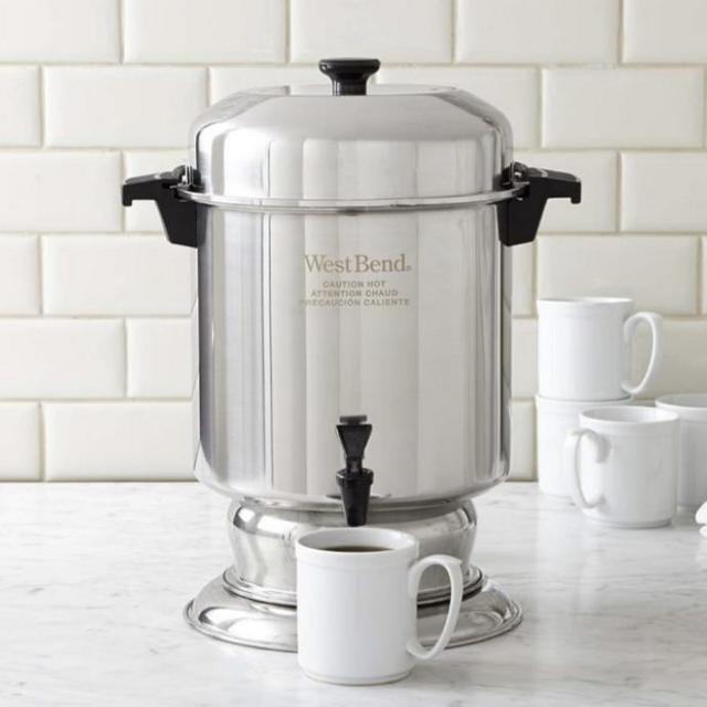 West Bend 55-Cup Stainless-Steel Coffee Maker | Williams Sonoma