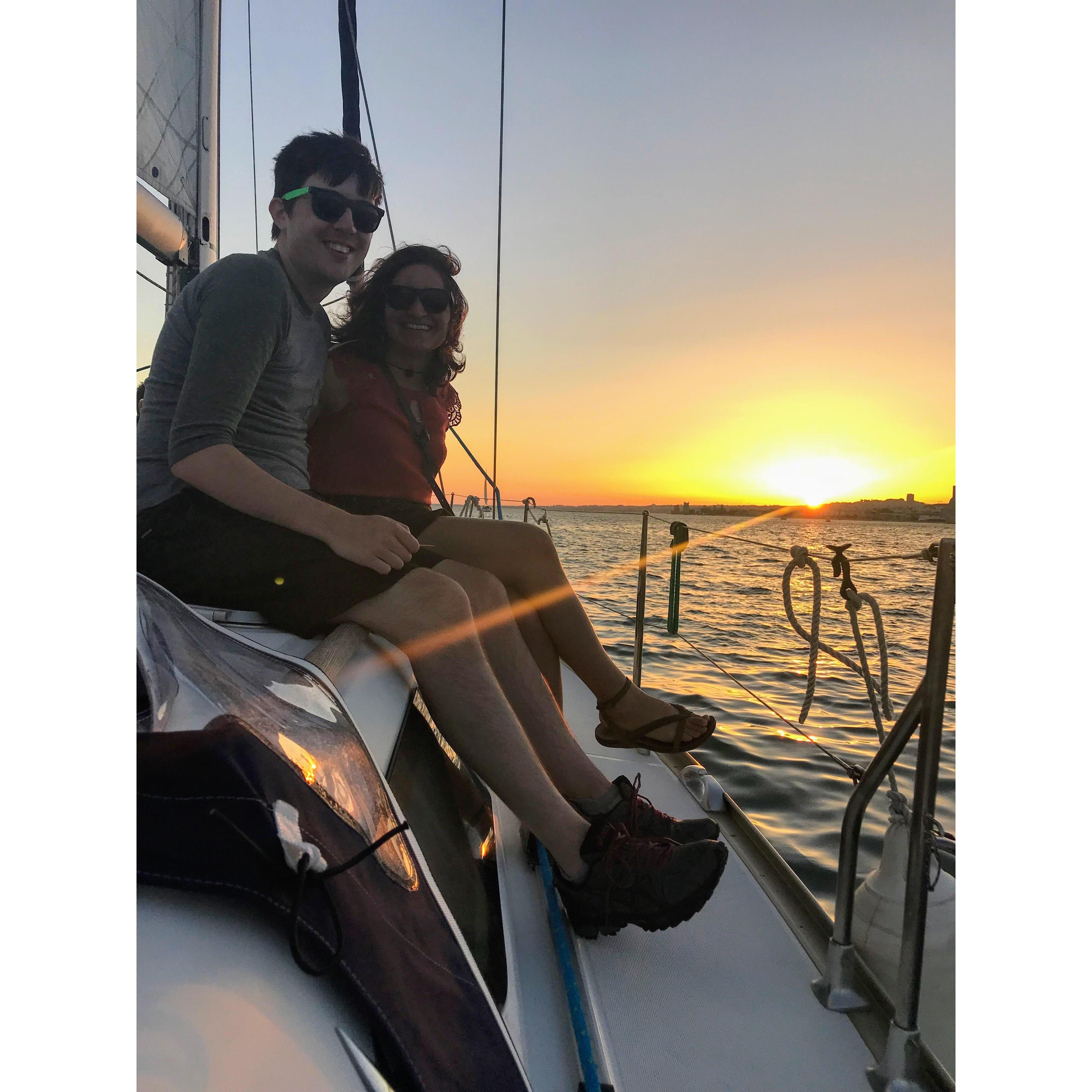 Back in Lisbon on a boat tour