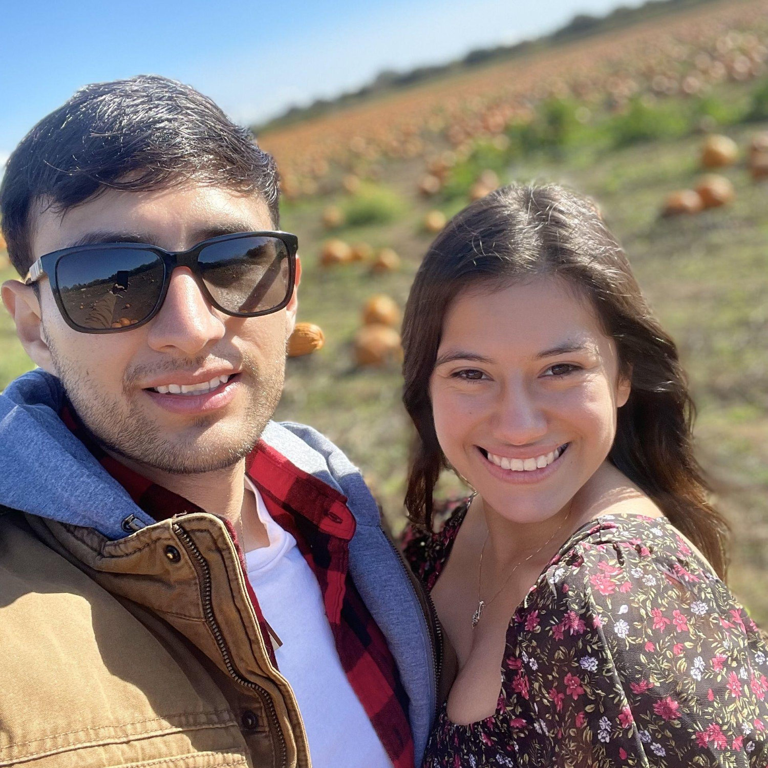 Our first trip together was the start of a tradition: going to Bishop’s Pumpkin Farm!