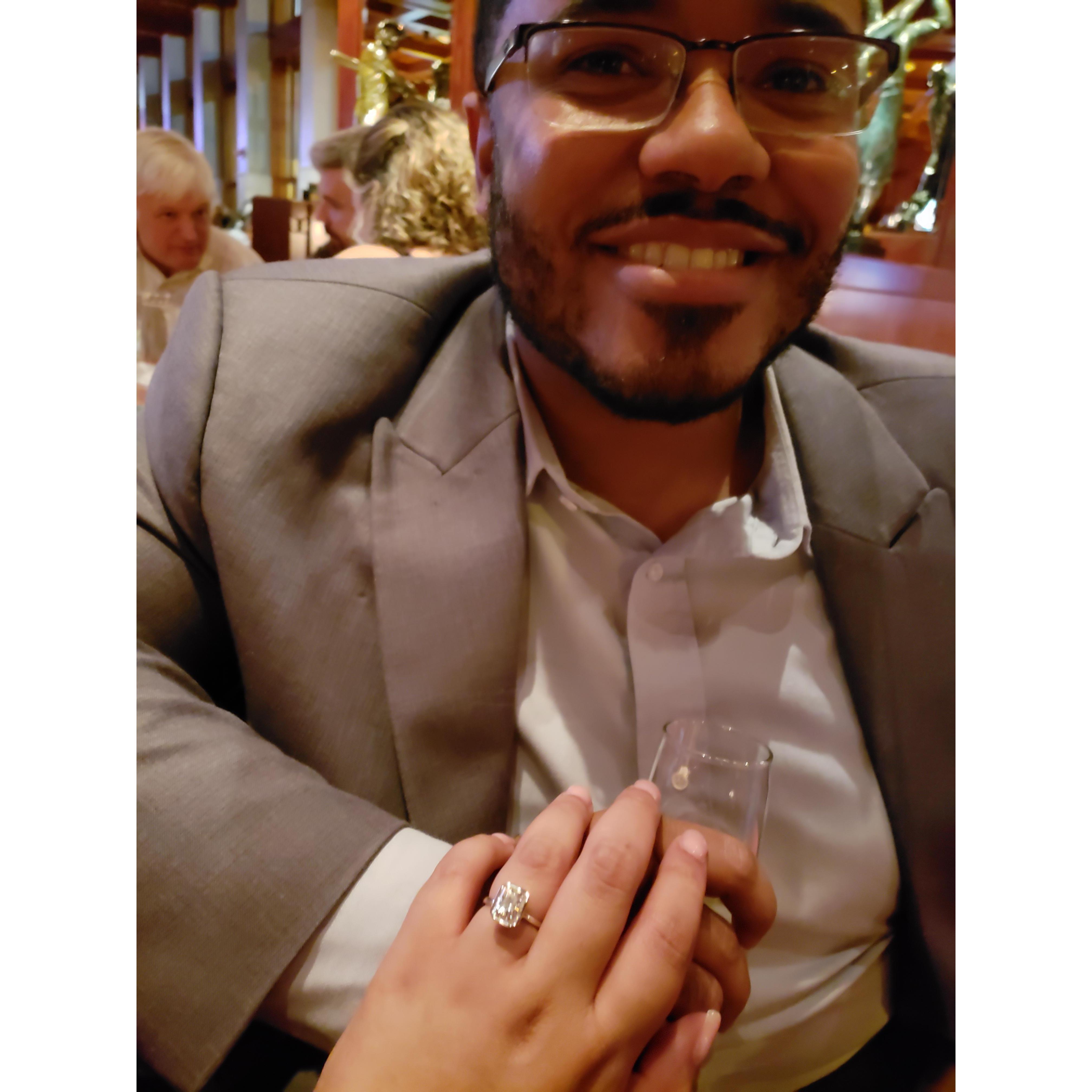 Right after we got engaged!