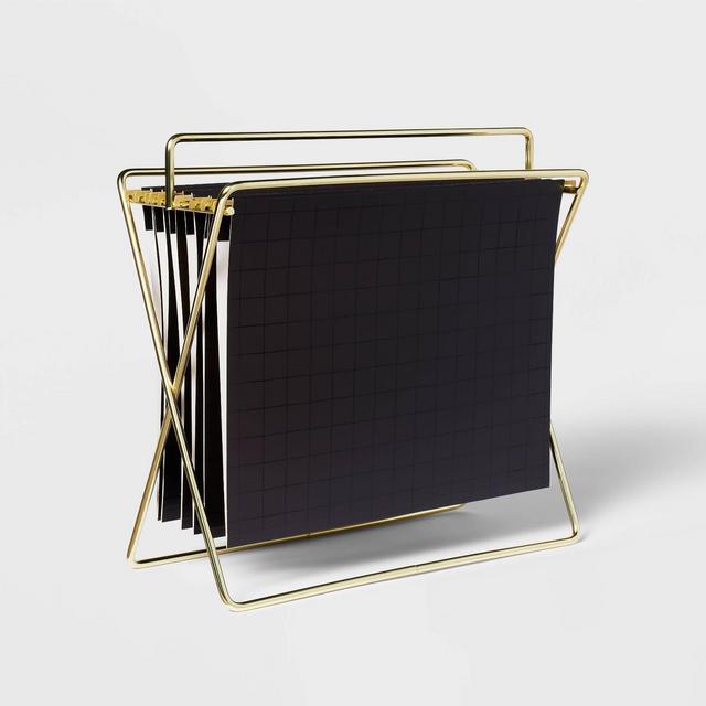 Tabletop Hanging File Holder Gold - Threshold™