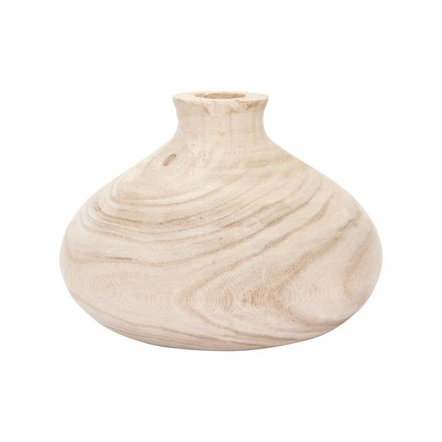 5.5" x 8" Paulownia Wood Vase - 3R Studios