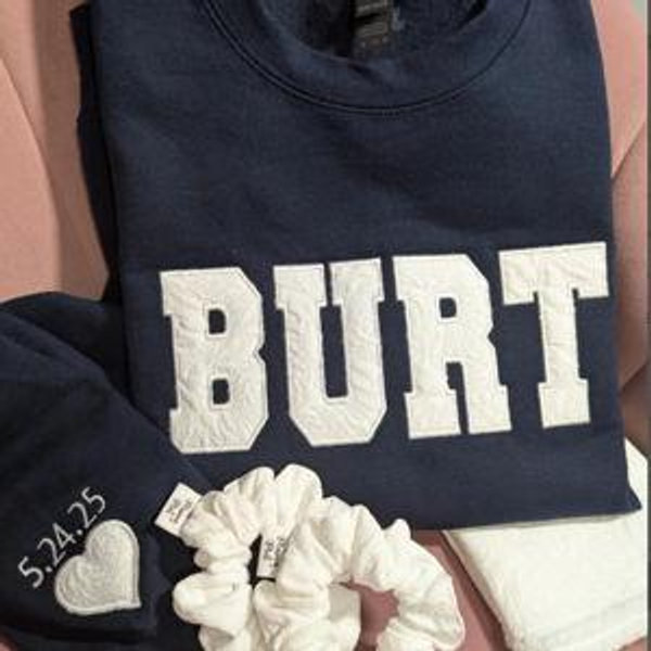 Etsy Gift Cards for Mama Mel™ LAST NAME Wedding Dress Keepsake Embroidered Sweatshirt - Made from your Wedding Dress