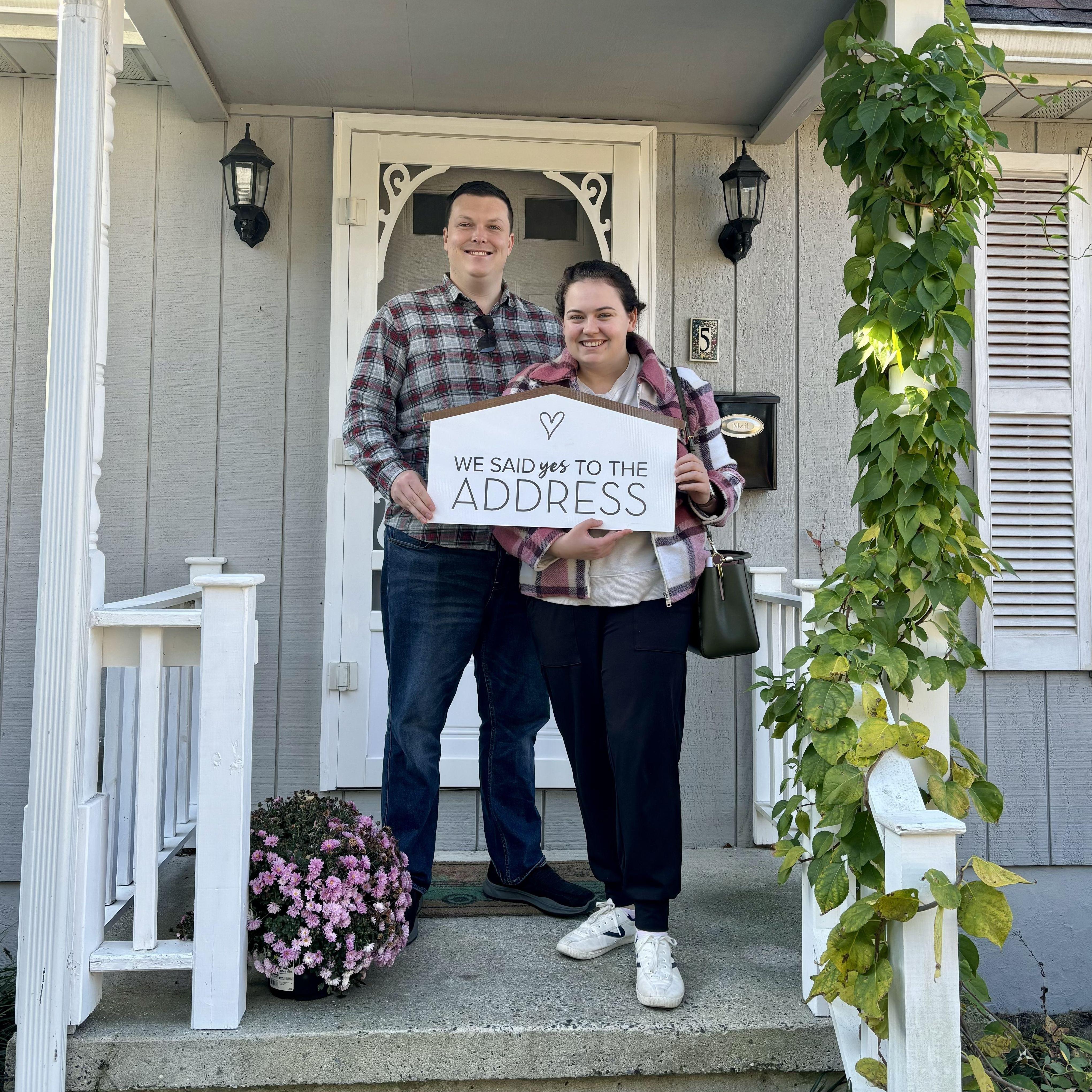 Saying "Yes" to the address!