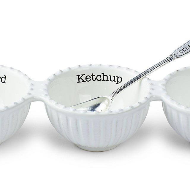 Mud Pie Circa Triple Relish Set, White