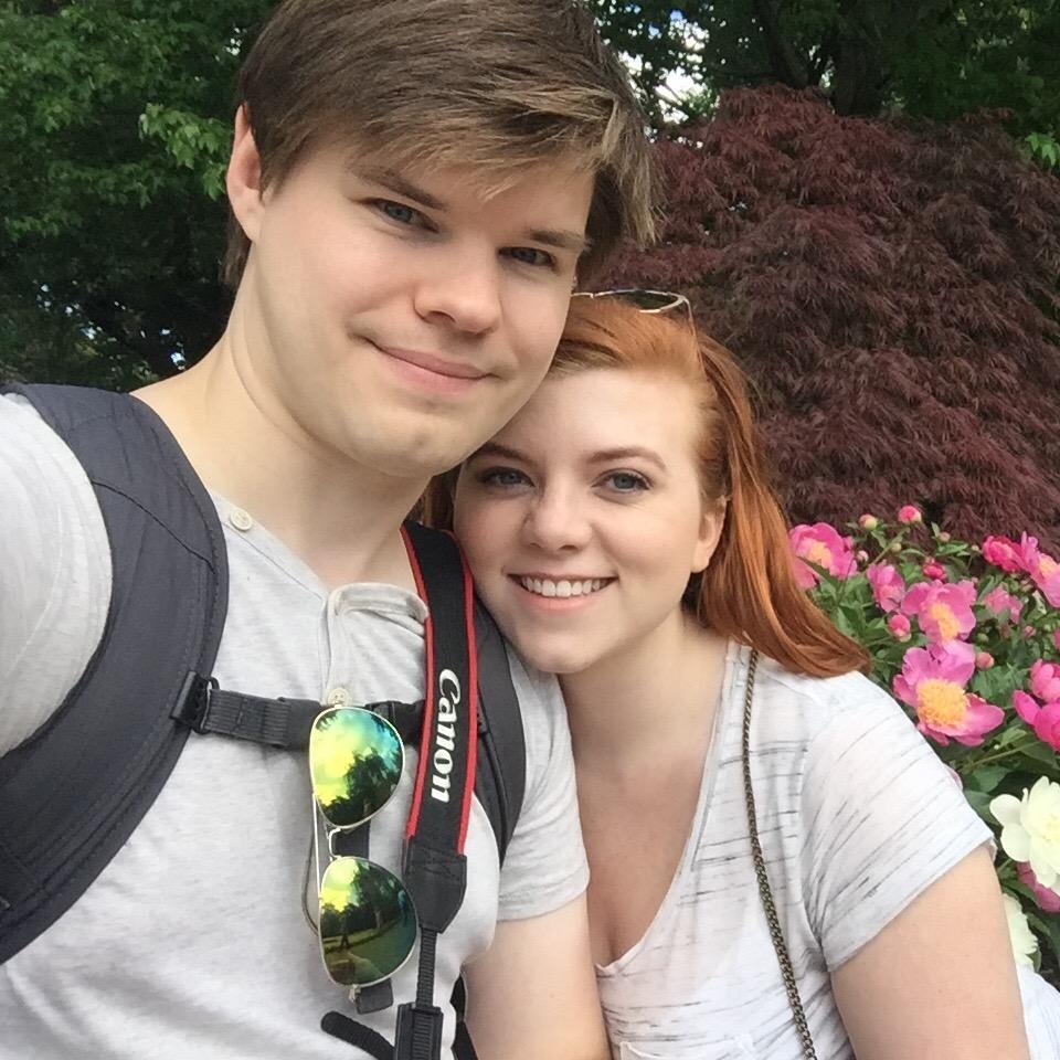 On a date at the Botanical Garden 5/6/17
