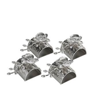 Michael Aram White Orchid Napkin Rings