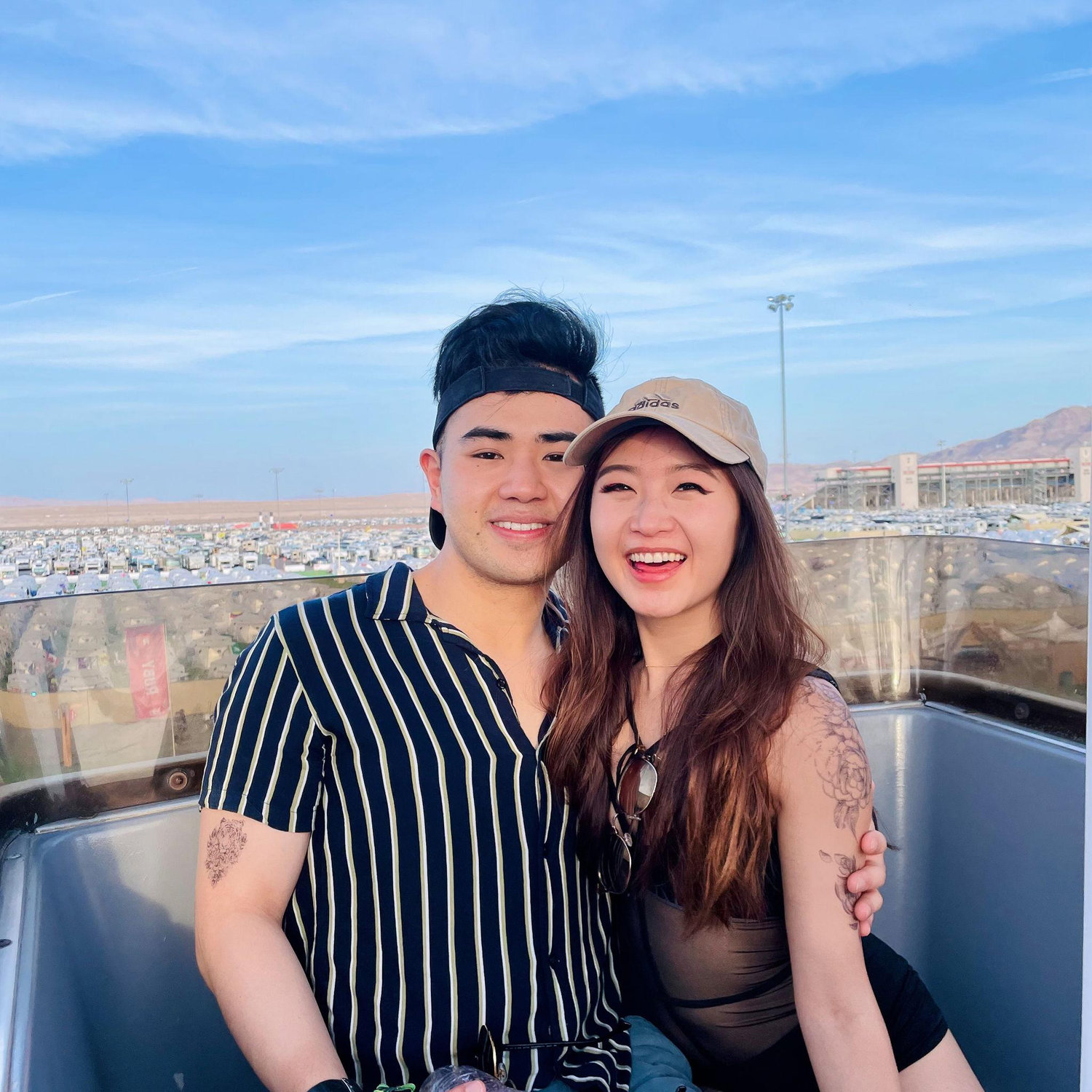 Las Vegas 2022, the tattoos are fake