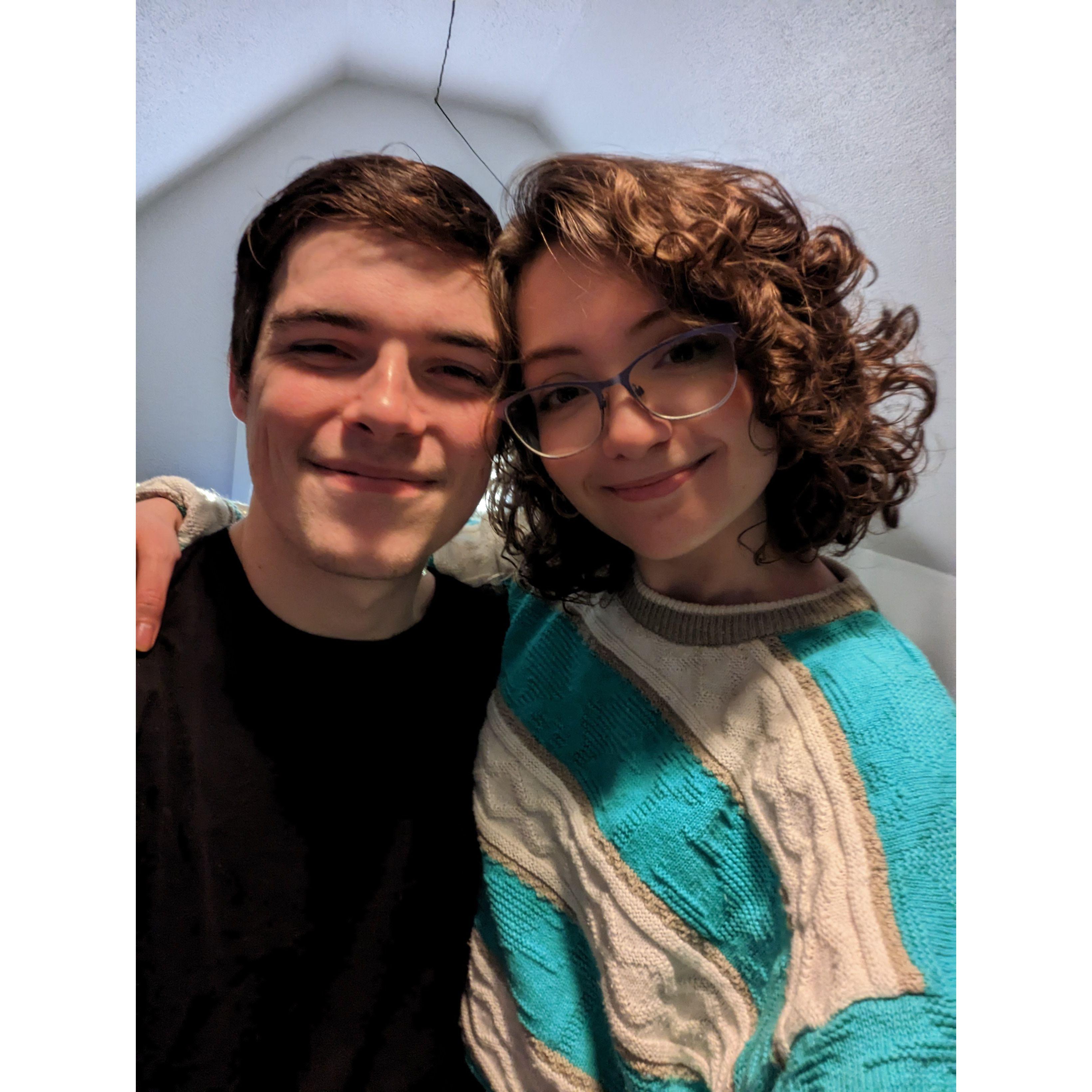 Our very first photo together as a couple!