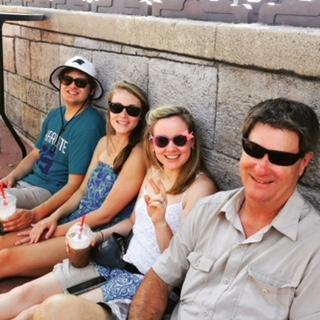 left to right.. Connor, Amber Ali(matron of honor), Uncle Jack

Disney World