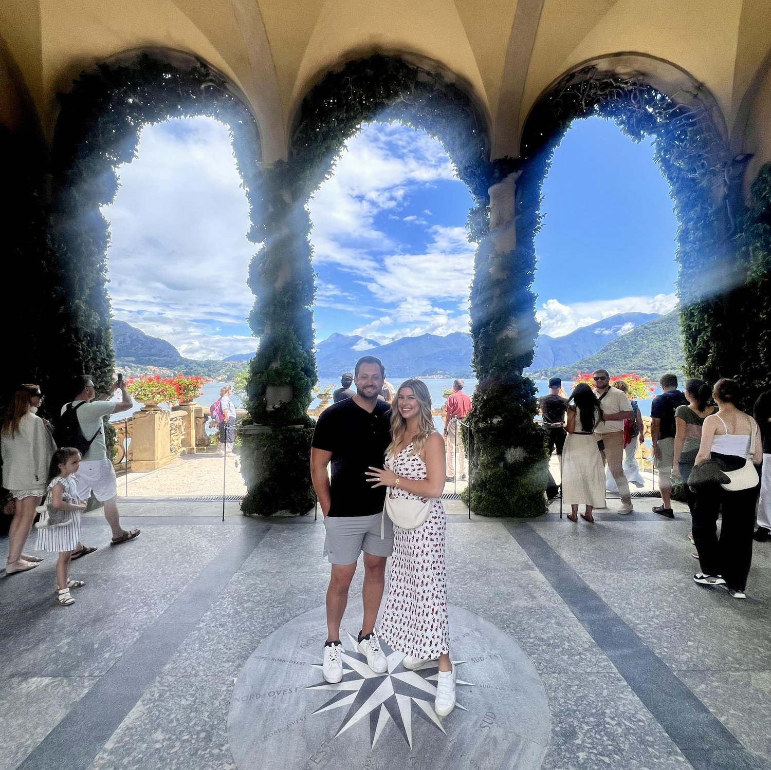 Fun fact: When Austin decided he was going to propose to Kelsie he initially wanted to do it under these famous arches in Lake Como.