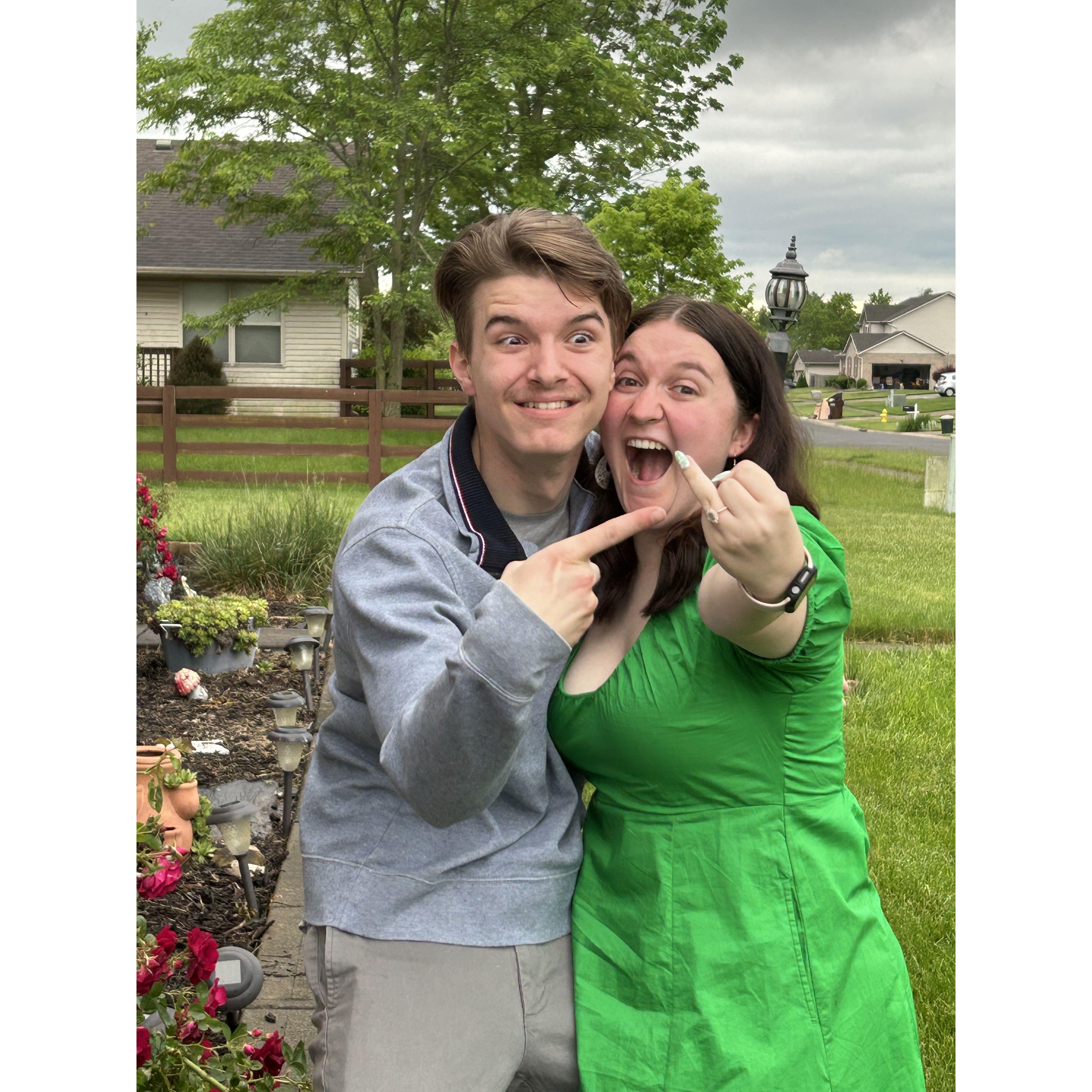 The day we got engaged