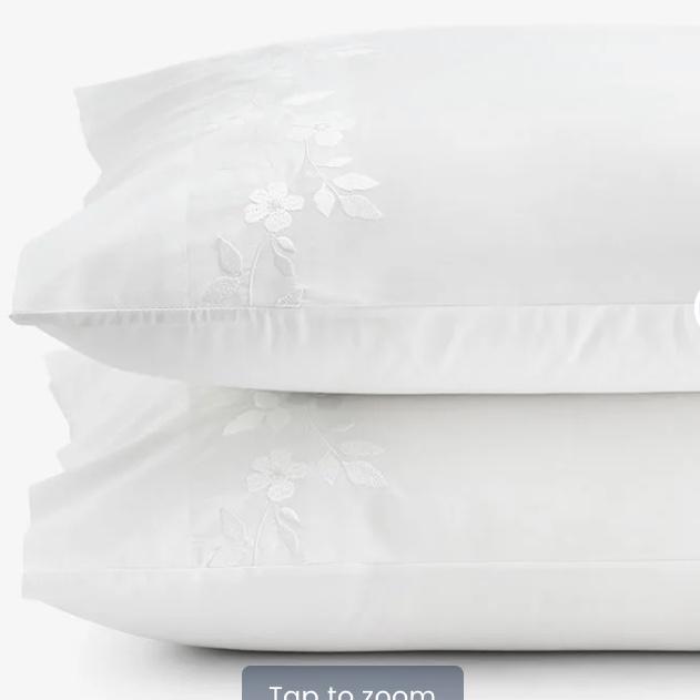 Brighton Premium Cool Egyptian Cotton Percale Pillowcases- White, Standard