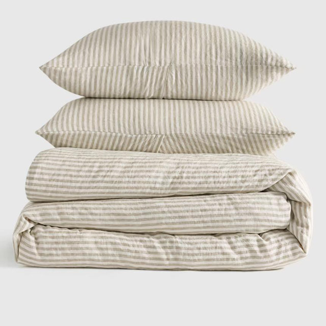 European Linen Duvet Cover Set - Full/Queen