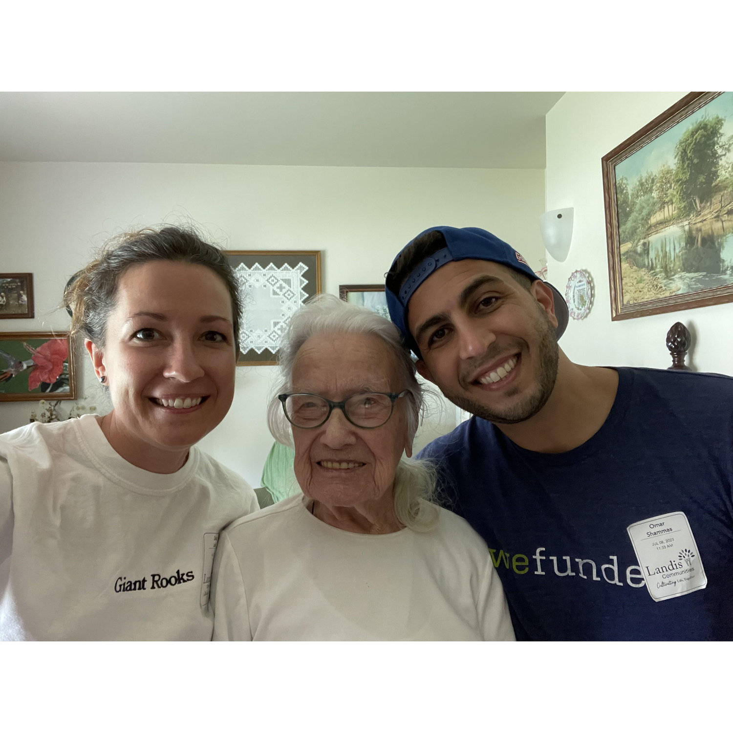 Visiting Debbie's 102 year old Grandma Ruth :)