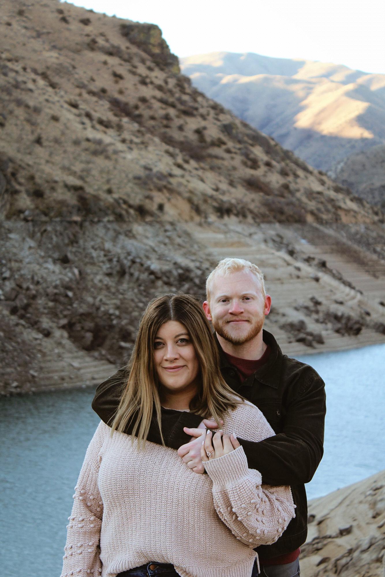 Engagement photos at Lucky Peak in Idaho