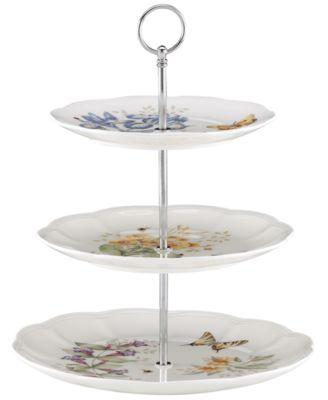 Lenox - Dinnerware, Butterfly Meadow 3 Tiered Server