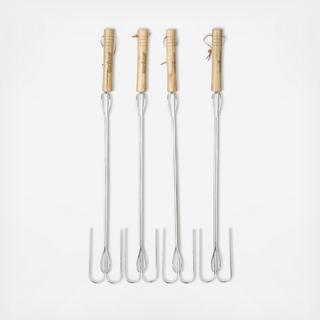Extendable Safety Roasting Sticks, Set of 4