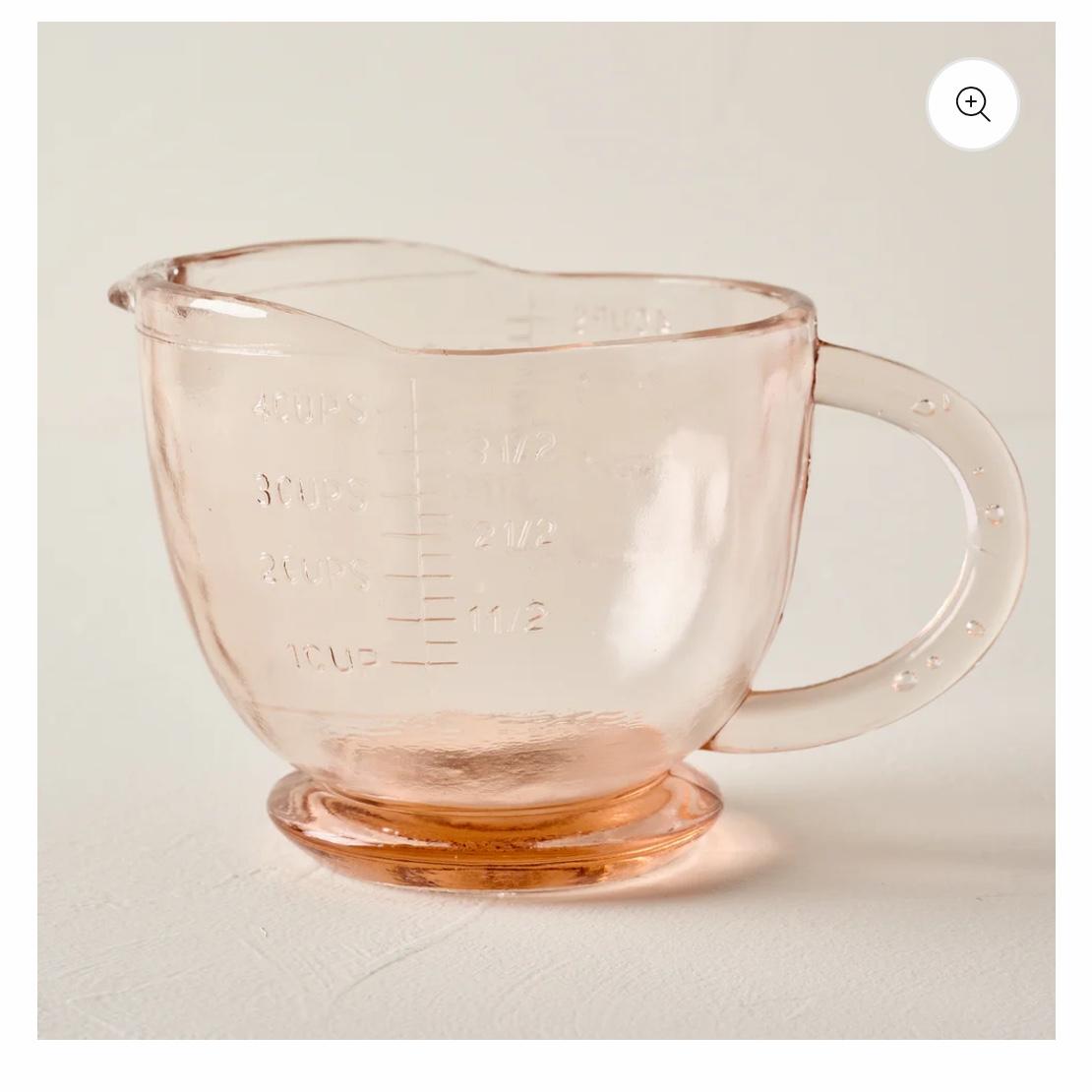 Blush Glass 4 Cup Measuring Cup