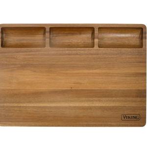 Viking - Acacia 20-inch Reversible Butcher Block Prep/Carving Board - Wood