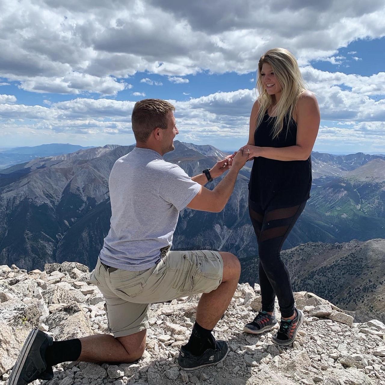 He popped the question!!