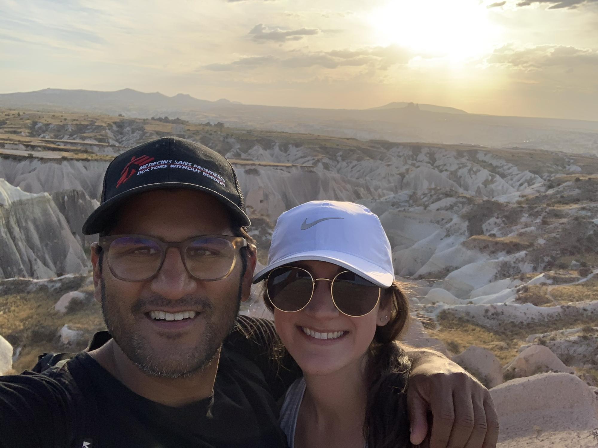 Hiking in Cappadocia, Turkey.
