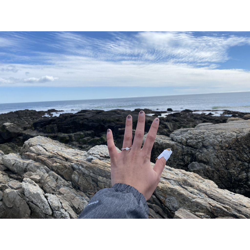 Engagement!! Cameron proposed at our favorite spot (ignore the nails, I had no idea it was coming lol)